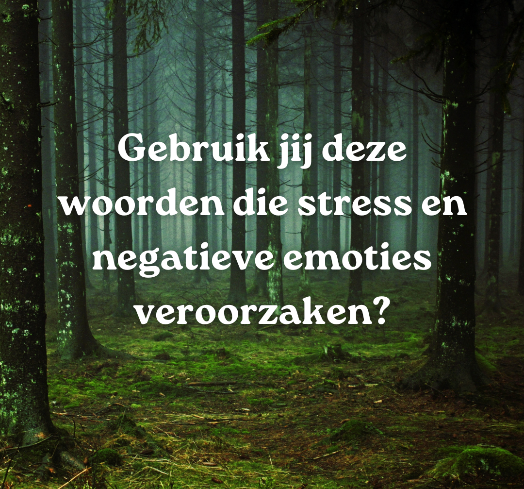 Gebruik Jij Deze Woorden Die Stress En Negatieve Emoties Veroorzaken ...